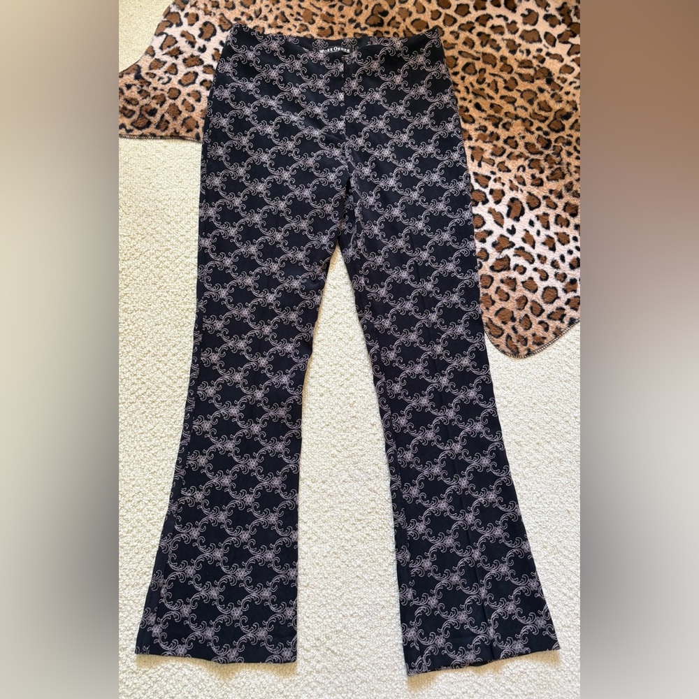 Vintage Work Order Black and White Patterned Pants